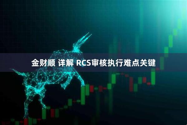 金财顺 详解 RCS审核执行难点关键